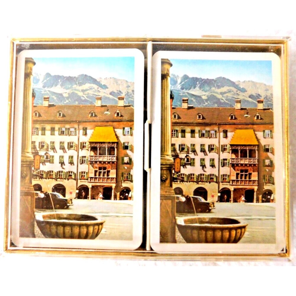 VINTAGE DECK OF PIATNIK AUSTRIAN PLAYING CARDS EUROPEAN ROYALTY & NOBLES DESIGN